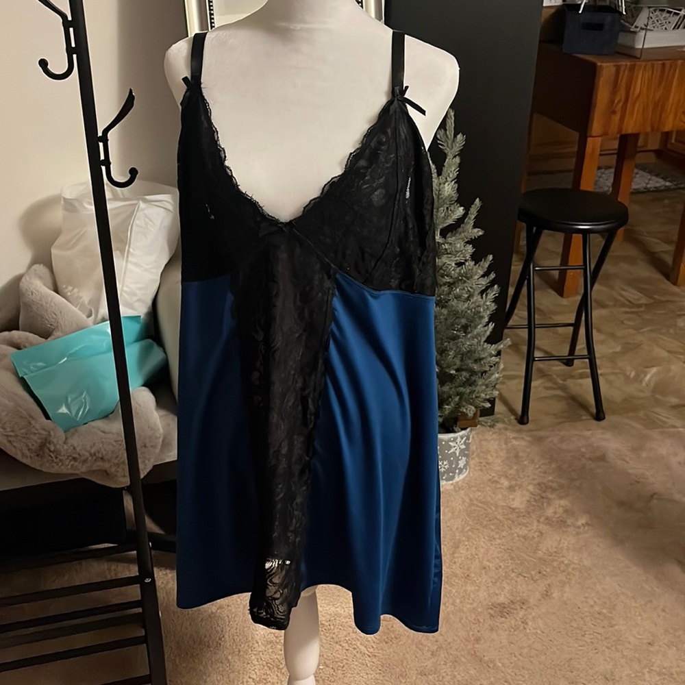 NWOT torrid size 2 sexy blue lingerie dress